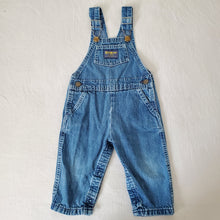 Load image into Gallery viewer, Vintage 80s Oshkosh Denim Overalls 18 months
