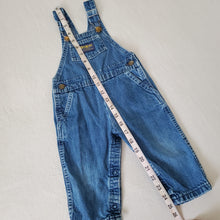 Load image into Gallery viewer, Vintage 80s Oshkosh Denim Overalls 18 months
