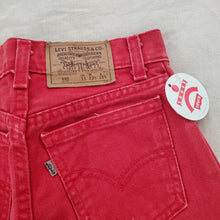 Load image into Gallery viewer, Vintage Deadstock Levi&#39;s Red Jeans kids 11 SLIM
