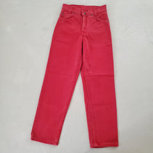 Load image into Gallery viewer, Vintage Deadstock Levi&#39;s Red Jeans kids 11 SLIM
