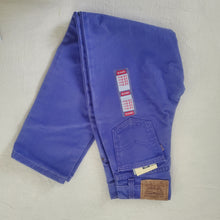 Load image into Gallery viewer, Vintage Deadstock Levi&#39;s Purple Jeans kids 12 SLIM
