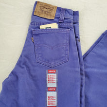 Load image into Gallery viewer, Vintage Deadstock Levi&#39;s Purple Jeans kids 12 SLIM
