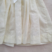 Load image into Gallery viewer, Vintage Pale Yellow Eyelet Dress 3 months
