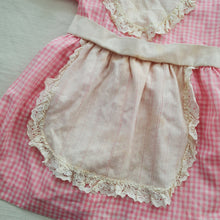 Load image into Gallery viewer, Vintage Pink Gingham Apron Dress 3t
