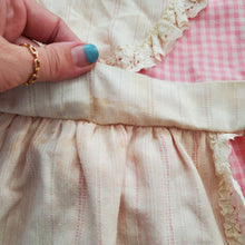 Load image into Gallery viewer, Vintage Pink Gingham Apron Dress 3t
