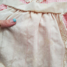 Load image into Gallery viewer, Vintage Pink Gingham Apron Dress 3t
