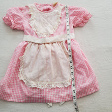 Load image into Gallery viewer, Vintage Pink Gingham Apron Dress 3t
