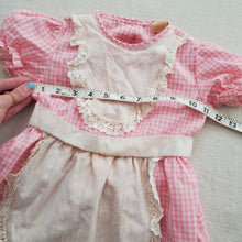 Load image into Gallery viewer, Vintage Pink Gingham Apron Dress 3t
