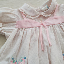 Load image into Gallery viewer, Vintage Diamond Strawberry Dress 9-12 months
