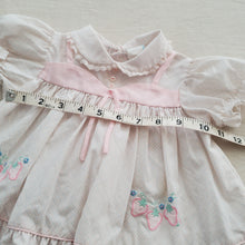 Load image into Gallery viewer, Vintage Diamond Strawberry Dress 9-12 months
