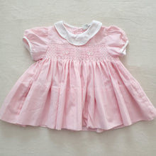 Load image into Gallery viewer, Vintage Bunny Smocked Pink Dress 6-9 months
