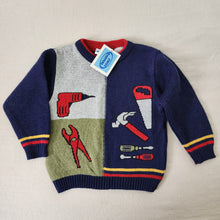 Load image into Gallery viewer, Vintage Deadstock Tools Knit Sweater 4t
