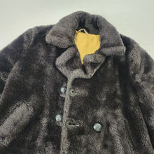 Load image into Gallery viewer, Vintage Brown Faux Fur Coat 2t/3t
