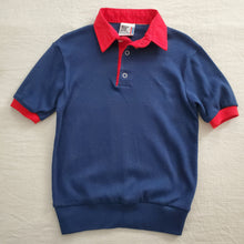 Load image into Gallery viewer, Vintage 60s Navy + Red Shirt 5t/6
