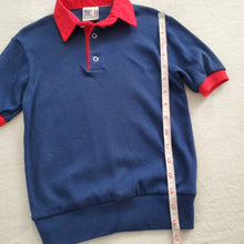 Load image into Gallery viewer, Vintage 60s Navy + Red Shirt 5t/6
