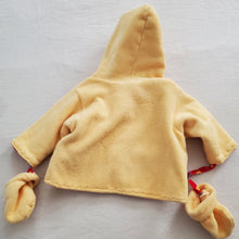 Load image into Gallery viewer, Vintage Yellow Fleece Hooded Jacket 12 months
