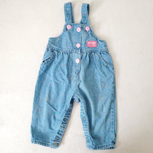 Load image into Gallery viewer, Vintage Oshkosh Faded Kitty Overalls 12 months
