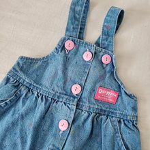 Load image into Gallery viewer, Vintage Oshkosh Faded Kitty Overalls 12 months
