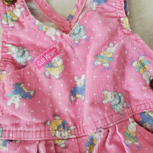 Load image into Gallery viewer, Vintage Oshkosh Bunnies Crossfront Overalls 3-6 months
