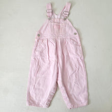 Load image into Gallery viewer, Vintage Oshkosh Pink Engineer Striped Overalls 2t
