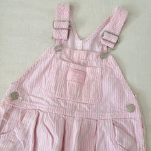 Load image into Gallery viewer, Vintage Oshkosh Pink Engineer Striped Overalls 2t
