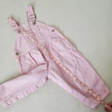 Load image into Gallery viewer, Vintage Oshkosh Pink Engineer Striped Overalls 2t
