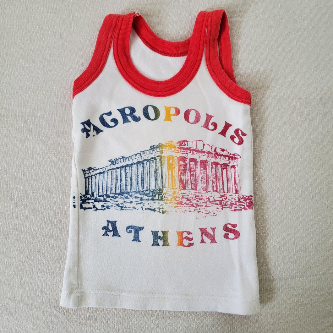 Vintage Acropolis of Athens Greece Tank Top 2t