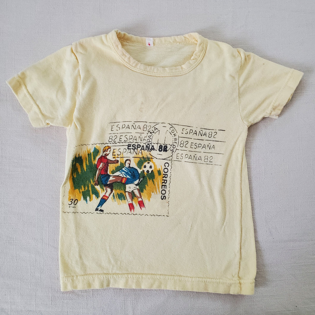 Vintage Spain Soccer Souvenir Tee 2t/3t