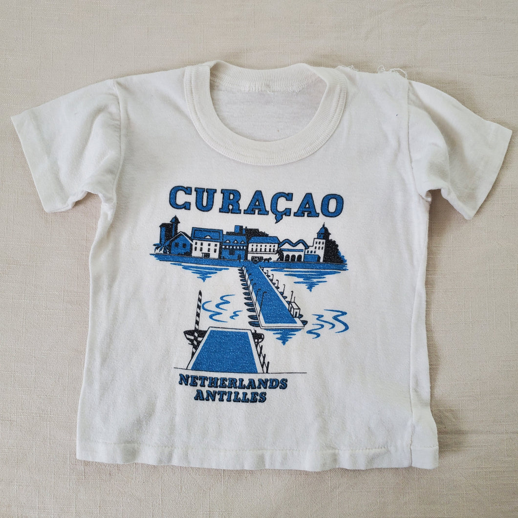 Vintage Netherlands Curacao Tee 3t *flaw