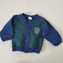 Load image into Gallery viewer, Vintage Navy/Green Cardigan 12 months
