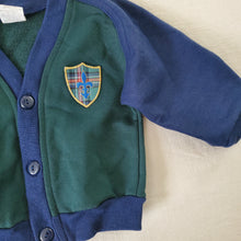 Load image into Gallery viewer, Vintage Navy/Green Cardigan 12 months
