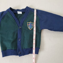 Load image into Gallery viewer, Vintage Navy/Green Cardigan 12 months
