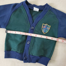 Load image into Gallery viewer, Vintage Navy/Green Cardigan 12 months
