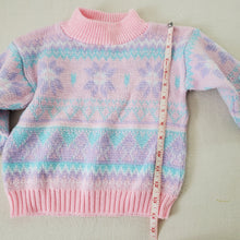 Load image into Gallery viewer, Vintage Pastel Knit Sweater 3t
