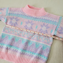 Load image into Gallery viewer, Vintage Pastel Knit Sweater 3t
