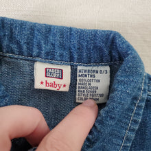 Load image into Gallery viewer, Vintage Baby Jean Jacket 0-3 months
