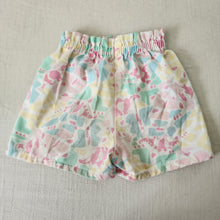 Load image into Gallery viewer, Vintage Pastel Dinosaur Shorts 4t
