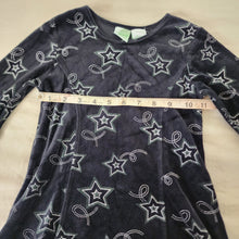 Load image into Gallery viewer, Y2k Velvet Glittery Star Dress 4t
