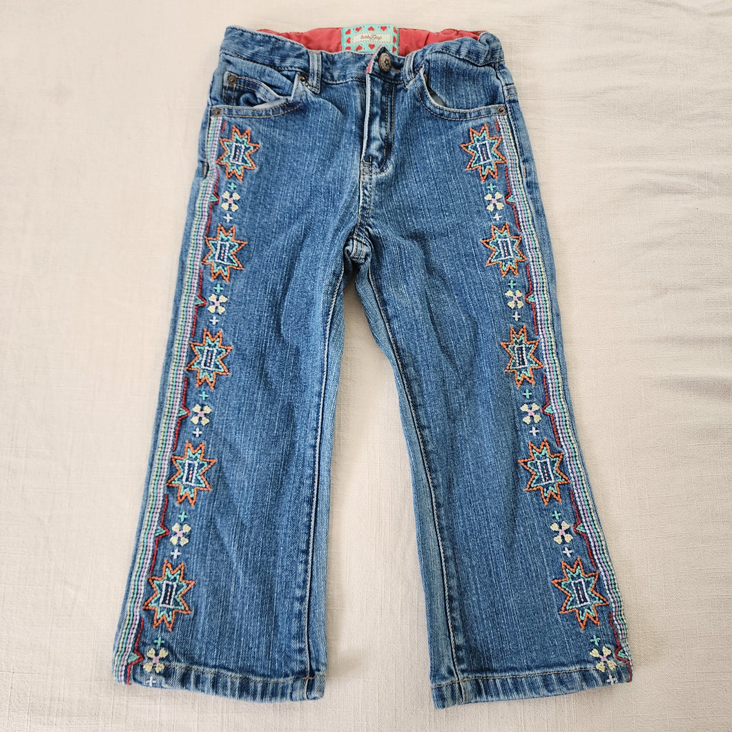 Y2k Embroidered Flared Jeans 3t *flaw