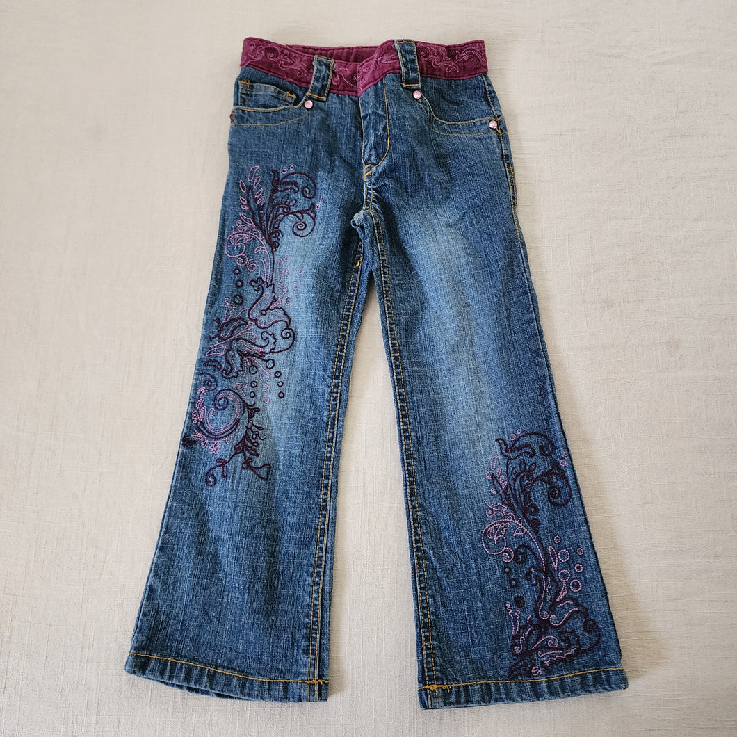 Y2k Embroidered Flared Jeans 4t