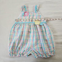 Load image into Gallery viewer, Vintage Plaid Flower Bubble Romper 2t
