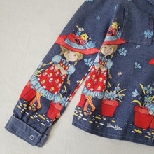 Load image into Gallery viewer, Vintage 70s Girl &amp; Flower&#39;s Jacket kids 6/7
