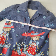 Load image into Gallery viewer, Vintage 70s Girl &amp; Flower&#39;s Jacket kids 6/7
