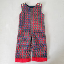 Load image into Gallery viewer, Vintage Plaid Heart Quilted Romper 12-18 months
