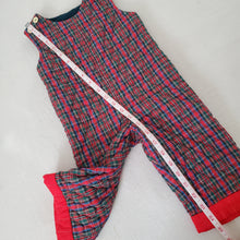 Load image into Gallery viewer, Vintage Plaid Heart Quilted Romper 12-18 months
