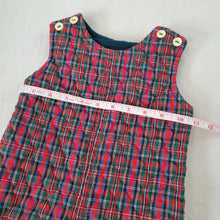 Load image into Gallery viewer, Vintage Plaid Heart Quilted Romper 12-18 months
