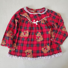 Load image into Gallery viewer, Vintage Plaid Bears PJ Top 2t
