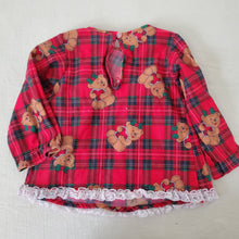 Load image into Gallery viewer, Vintage Plaid Bears PJ Top 2t
