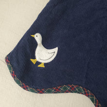 Load image into Gallery viewer, Vintage Navy Duck Dress kids 8/9
