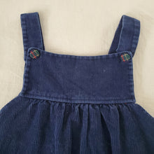 Load image into Gallery viewer, Vintage Navy Duck Dress kids 8/9
